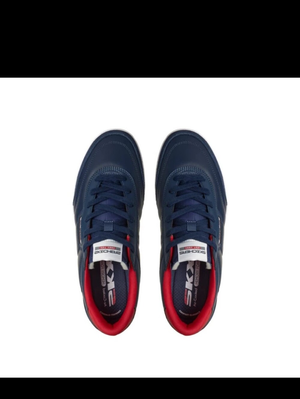 Skechers Men’s Hotshot – Scorren Sneaker Navy/Red 54166 - Picture 3 of 8